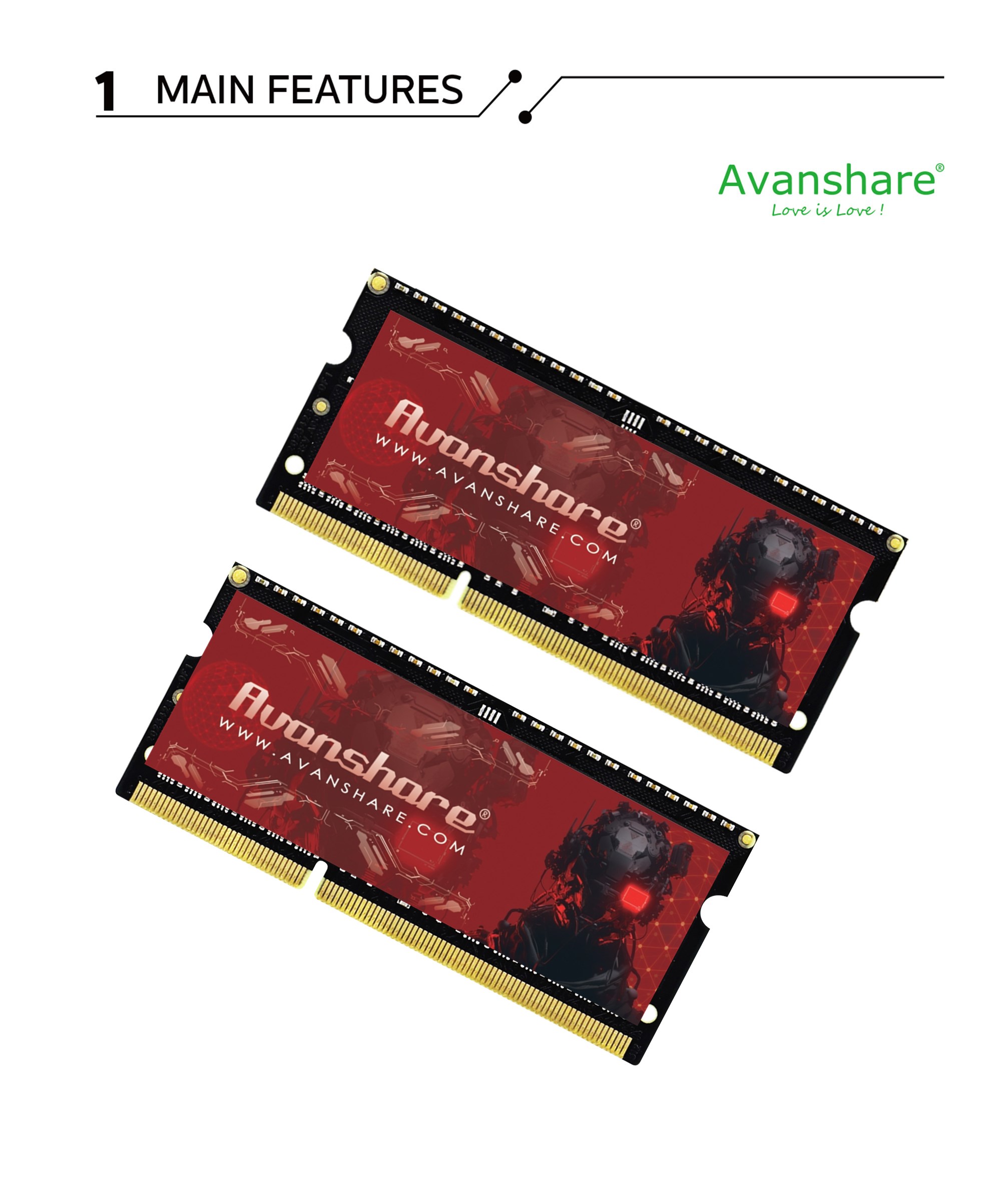 Avanshare Ram Memory DDR5 DDR4 - Ddr5 Laptop Ram recension och pris