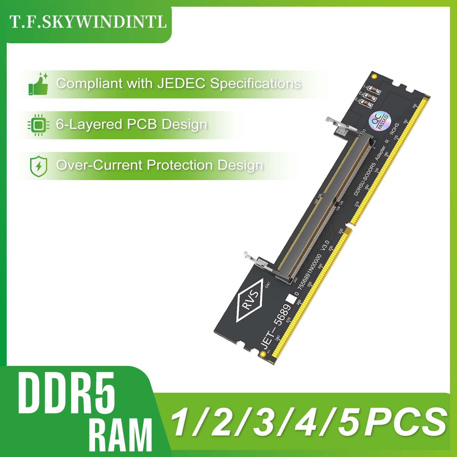 1/2/3/4/5PCS DDR5 Memory Modul - Ddr5 Laptop Ram recension och pris